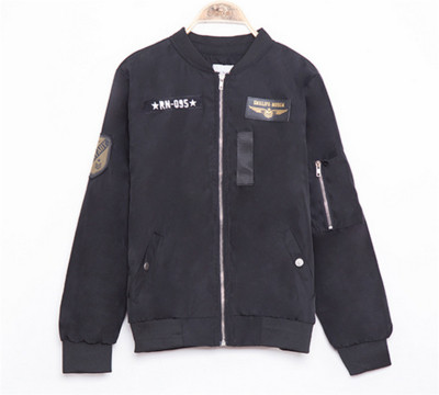 Дамско актуално яке тип бомбър с интересни кръпки - 2 модела