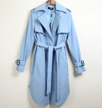 Уникално дамско дълго палто тип шлифер в два цвята