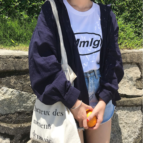 Широк и дълъг дамски суичър тип риза в три цвята