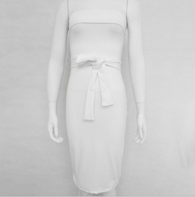 Κομψό βραδινό γυναικείο φόρεμα με κορδόνια σε πολλά χρώματα