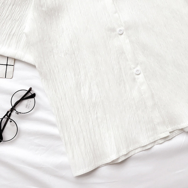 Сладка дамска риза в три цвята с бродерия в три цвята