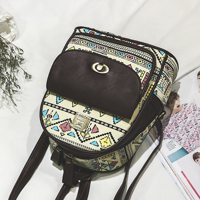 Сладка дамска раница с два интересни десена