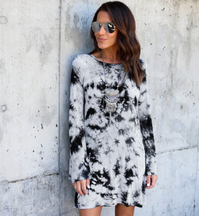 Γυναικείο αθλητικό κομψό φόρεμα με μακρύ μανίκι