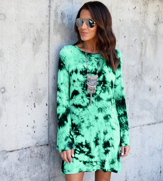 Γυναικείο αθλητικό κομψό φόρεμα με μακρύ μανίκι 