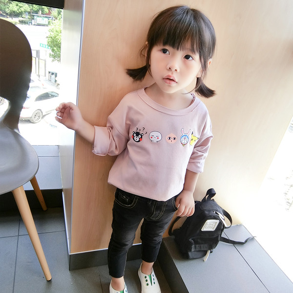 Γλυκό μπλουζάκι για κορίτσια σε ροζ και κίτρινο