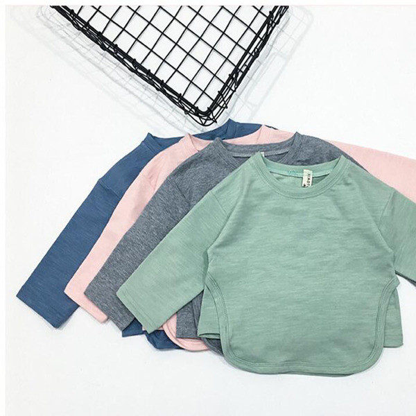 Семпла детска блуза за момичета, подходяща за ежедневие в четири цвята