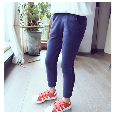 Αθλητικά παιδικά παντελόνια σε πράσινο και μπλε για κορίτσια με κεντήματα