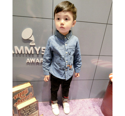 Κομψό τζην πουκάμισο για αγόρια