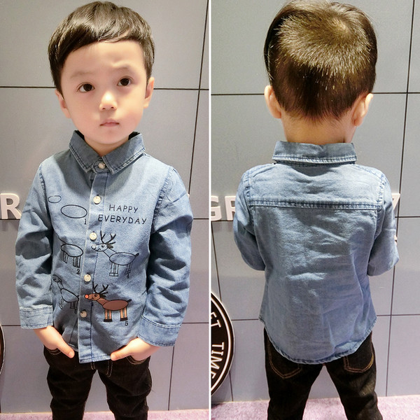 Κομψό τζην πουκάμισο για αγόρια