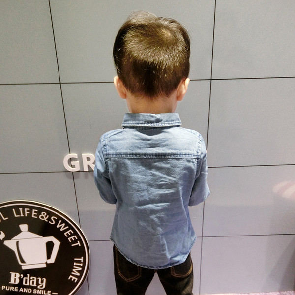 Κομψό τζην πουκάμισο για αγόρια