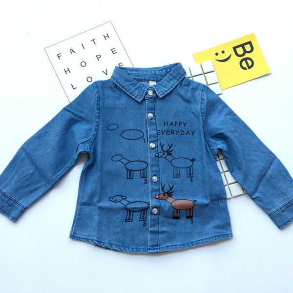 Κομψό τζην πουκάμισο για αγόρια