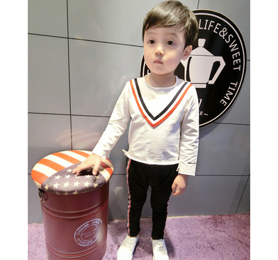 Ежедневна детска блуза за момчета в сив цвят