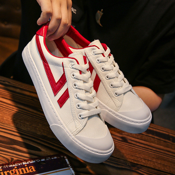 Ежедневни мъжки кецове от плат с равна и удобна гумена подметка