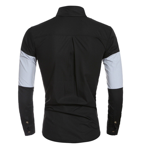Αθλητικό κομψό ανδρικό πουκάμισο  με μακρύ μανίκι, 3 χρώματα