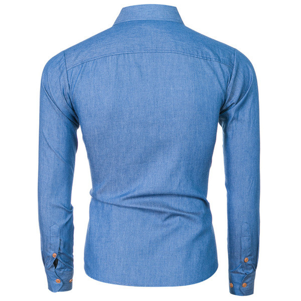 Slim fit мъжка ежедневна риза с интересни шарени геометрични фигурки - 2 цвята