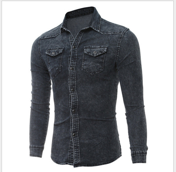 Κομψό  αωδρικό μακρυμάνικο πουκάμισο με μακρύ μανίκι - 2 μοντέλα