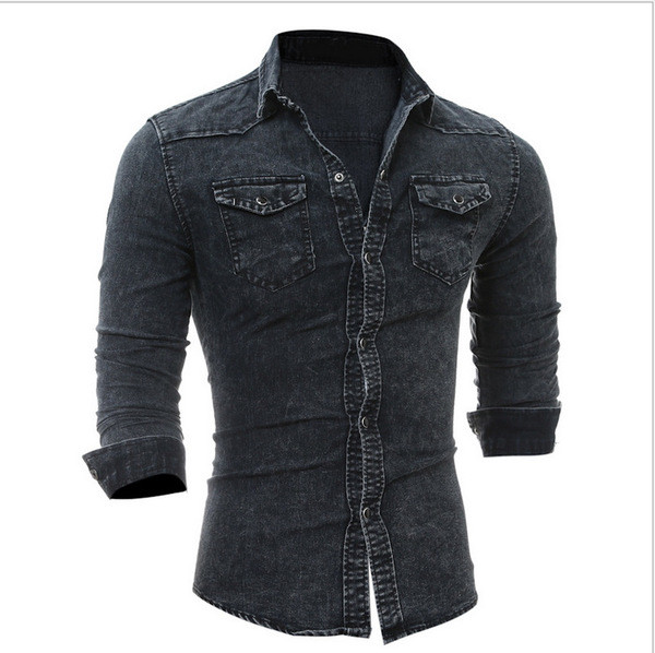 Κομψό  αωδρικό μακρυμάνικο πουκάμισο με μακρύ μανίκι - 2 μοντέλα