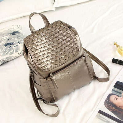 Уникална дамска кожена раница - 4 цвята