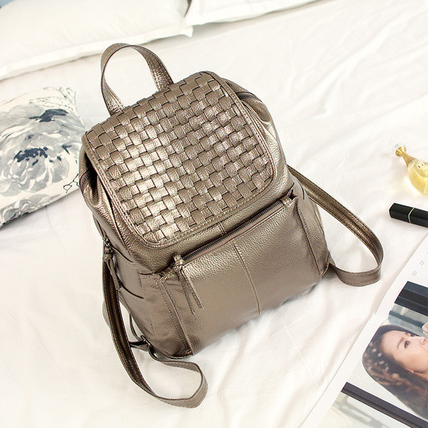 Уникална дамска кожена раница - 4 цвята