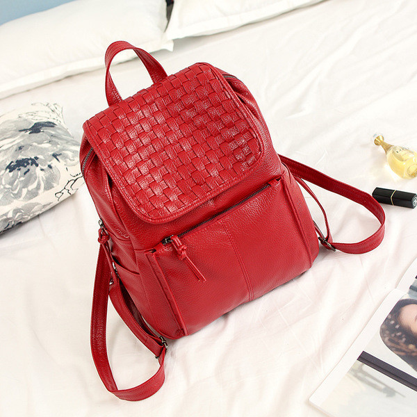 Уникална дамска кожена раница - 4 цвята