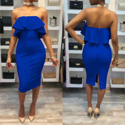 Γυναικείο φόρεμα σε ροζ, μαύρο και μπλε