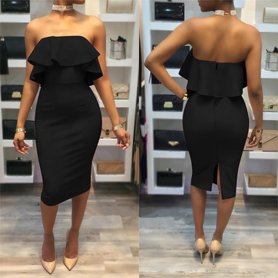 Γυναικείο φόρεμα σε ροζ, μαύρο και μπλε