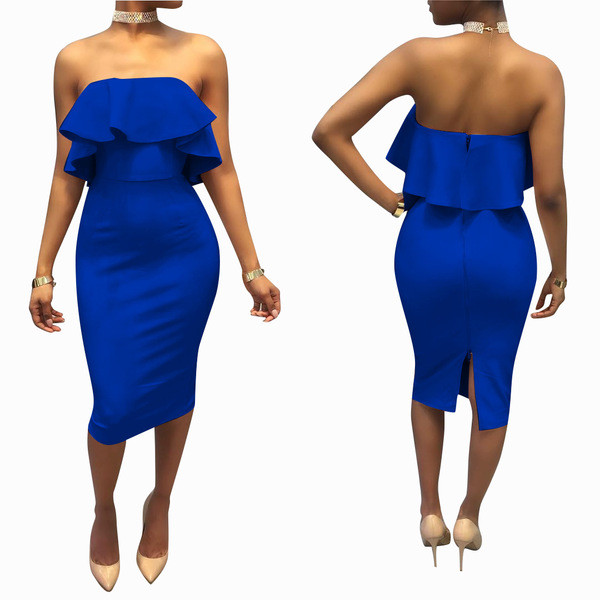 Γυναικείο φόρεμα  σε ροζ, μαύρο και μπλε