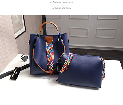 Κομψή γυναικεία  τσάντα με πολύχρωμα μοτίβα σε διάφορα χρώματα