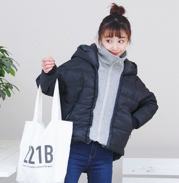 Μπουφάν fleece με κουκούλα σε πράσινο και μαύρο χρώμα