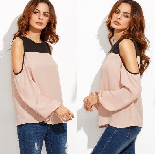 Γλυκιό  γυναικείο μπλουζάκι  με γυμνό ροζ, freestyle στυλ