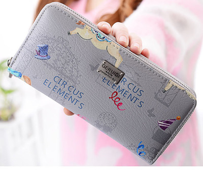 Καθημερινό γυναικείο πορτοφόλι με φερμουάρ - διάφορα χρώματα