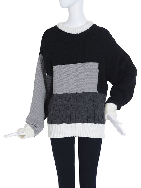 Ευρύ και μακρύ πουλόβερ κυρίες σε δύο χρώματα