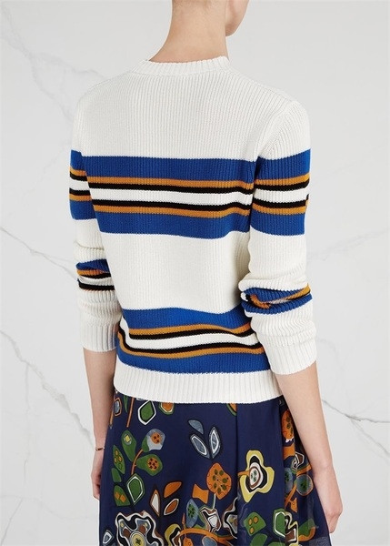 Ежедневен дамски пуловер с цветни мотиви