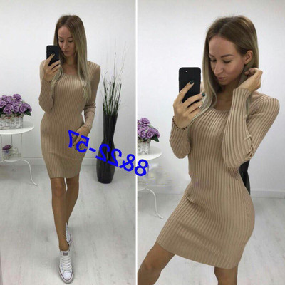 Γυναικείο φόρεμα με μακριά μανίκια - διάφορα χρώματα