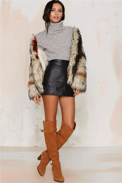 Γυναικείο λεπτό πουλόβερ  σε γκρι χρώμα