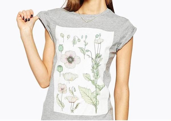 Γυναικεία μπλούζα σε γκρι χρώμα και διακόσμηση