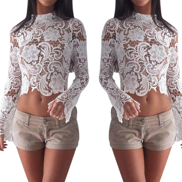 Γυναικεία μπλούζα με δαντέλα