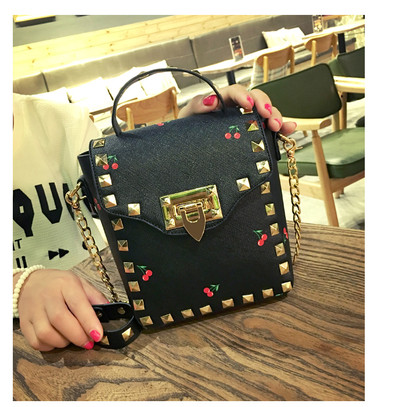 Γλυκό μίνι χαρτοφύλακας χαρτοφύλακα με μεταλλική διακόσμηση