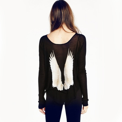 Κυρίες freestyle πουλόβερ και back-tone διακόσμηση σε μαύρο και μπεζ χρώμα