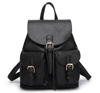 Casual τσάντα τύπου δαντέλας με πολλές ενδιαφέρουσες πόρπες στις τσέπες