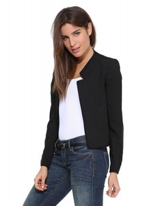 Κομψό κοντό γυναικείο σακάκι σε διάφορα χρώματα