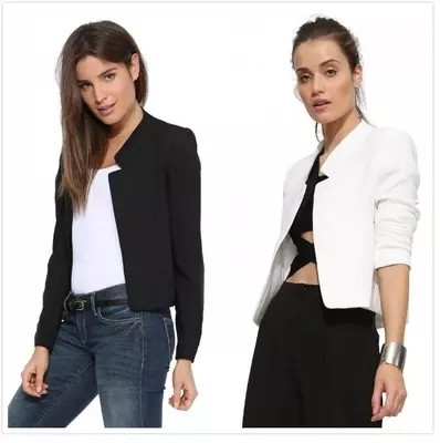 Κομψό κοντό γυναικείο σακάκι σε διάφορα χρώματα