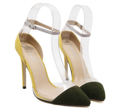 Γυναικεία παπούτσια με ψηλό τακούνι σε δύο χρώματα