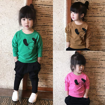 Детска блуза за момичета в три цвята с изображение, подходяща за ежедневие