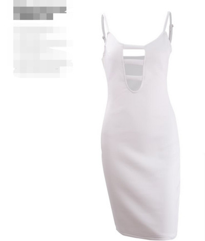 Σέξυ γυναικείο φόρεμα σε λεύκο χρώμα