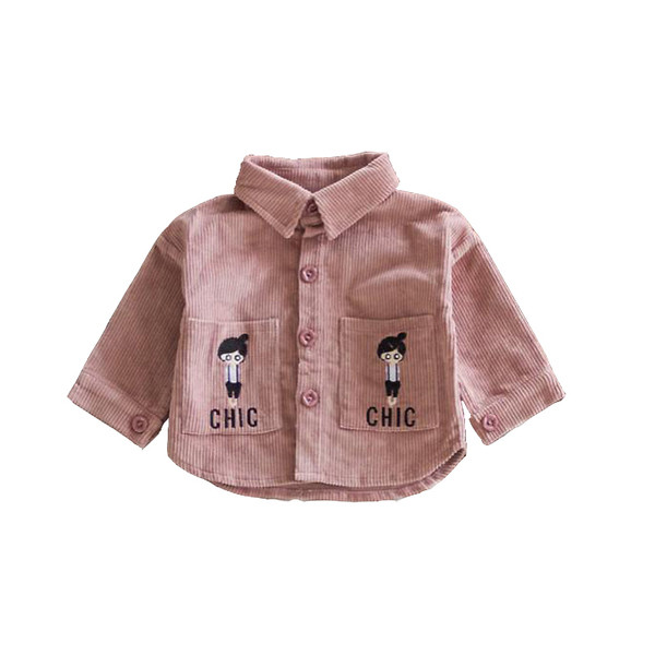 Παιδικό μπουφάν για τα κορίτσια σε δύο χρώματα με εικόνα