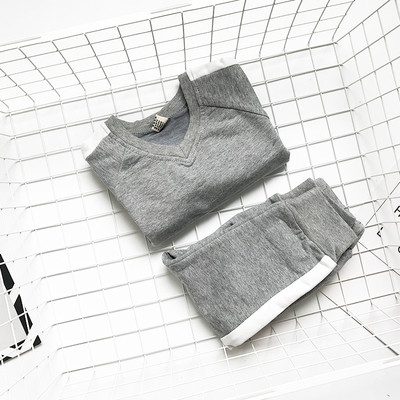 Αθλητικό παιδικό σετ για αγόρια σε γκρι και μαύρο χρώμα