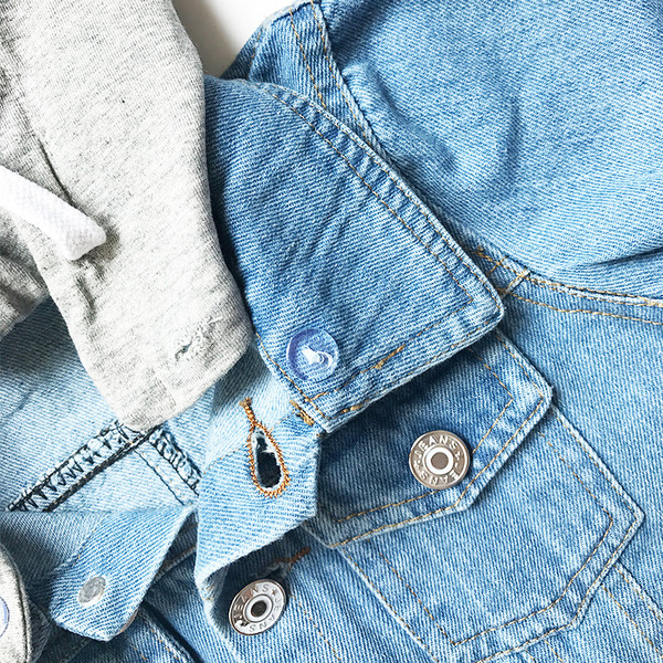 Τζιν μπουφάν για αγόρια με κουκούλα