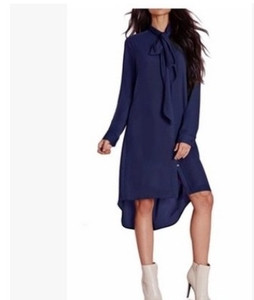 Елегантна дамска дълга риза тип туника с дълъг ръкав и стилно шалче