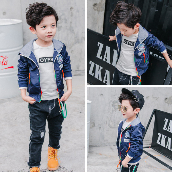 Παιδικό φούτερ με κουκούλα, σε δύο χρώματα